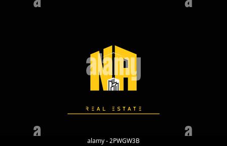 Real Estate Briefen Modern Creative Logo NA , AN Stock Vektor