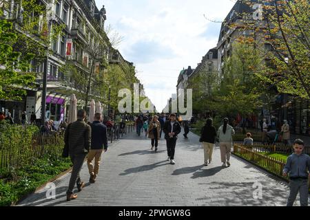 Boulevard Anspach Stockfoto