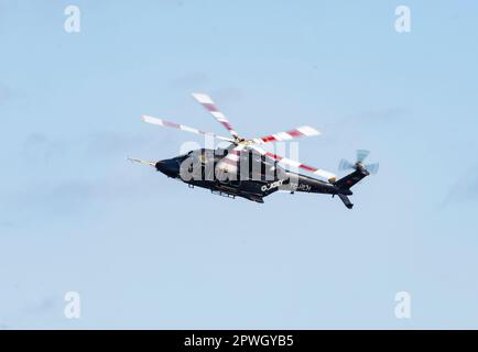 TAI T625 UNIVERSAL-HUBSCHRAUBER Gökbey Helicopter Istanbul Türkei 04,29. 2023 Uhr im Flug auf der Teknofest Airshow 2023 Stockfoto