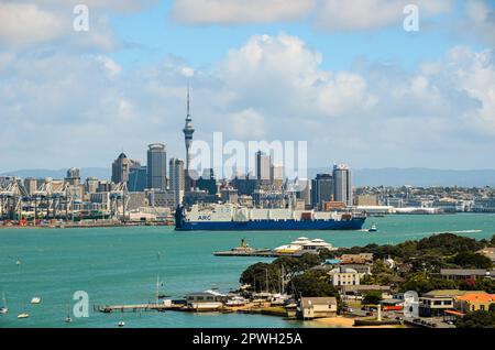 Wellington, Neuseeland, ist die südlichste Stadt auf der Nordinsel Stockfoto