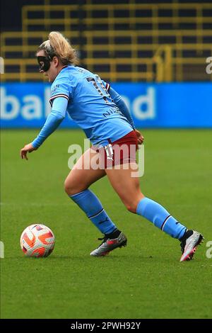 Manchester, Großbritannien. 30. April 2023. Manchester Academy, Manchester, 30. April 2023: Lauren Hemp (11 Manchester City) in Aktion während des WSL-Spiels zwischen Manchester City und Reading im Academy Stadium, Manchester, England. (MHodsman/SPP) Kredit: SPP Sport Press Photo. Alamy Live News Stockfoto