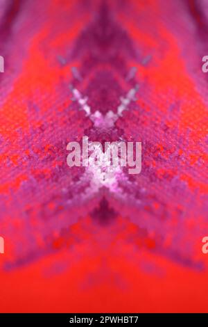 Farbenfrohe Acrylfarbe abstrahiert psychedelische Kreation auf Leinwand Art Angriff moderne, hochwertige, große Sofortbildfotografie Künstler pri Stockfoto