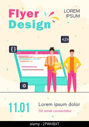 Gewinner des Programmers-Wettbewerbs Stock Vektor