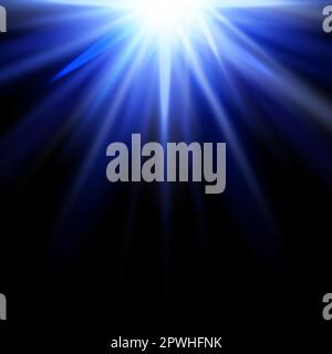 Abstrakter Hintergrund mit blauem Sternenmuster Stock Vektor