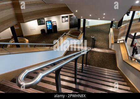 Innenraum des Millennium Centre in Cardiff Stockfoto