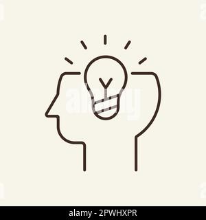 Symbol für Inspirationslinie Stock Vektor