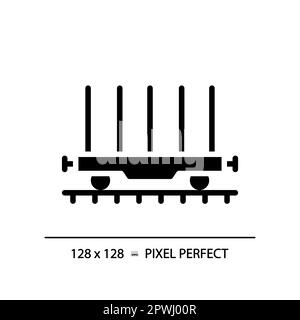 Das Symbol für die perfekte schwarze Glyphe Stock Vektor