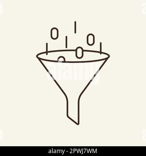 Filterliniensymbol Stock Vektor