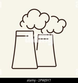 Symbol für Produktionsabfalllinie Stock Vektor