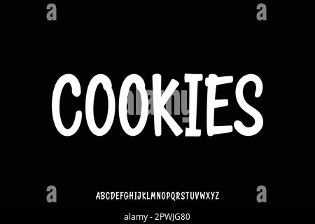 Moderner handgeschriebener Schriftartvektor Stock Vektor