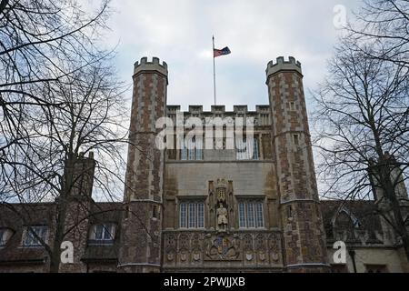 Externe europäische Architektur und Gebäudedesign des Trinity College, University of Oxford in England, Vereinigtes Königreich Stockfoto