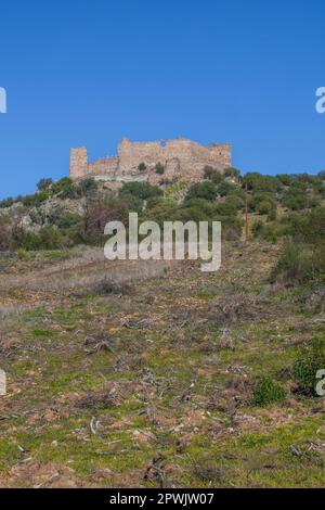 Die Festung von Marmionda bleibt. Portezuelo, Extremadura, Spanien Stockfoto