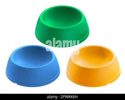 haustierschale isoliert auf weißem Hintergrund Stockfoto
