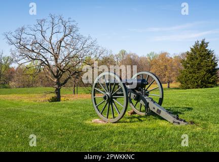 Weaponery auf dem Schlachtfeld von Mill Springs Stockfoto