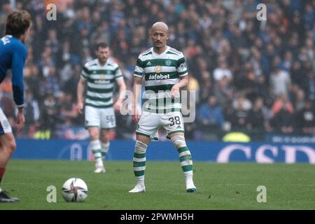 GLASGOW, SCHOTTLAND - 30. APRIL: Daizen Maeda of Celtic während des schottischen Cup Semi Final Match zwischen Rangers und Celtic im Hampden Park am 30. April 2023 in Glasgow, Schottland. Alex Todd/SPP (Alex Todd/SPP) Kredit: SPP Sport Press Photo. Alamy Live News Stockfoto