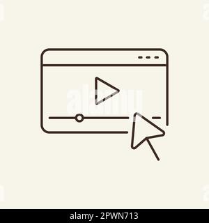 Symbol für Datei in Computerzeile Stock Vektor