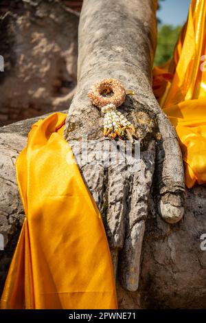 Wat Worachettharam in der Stadt Ayutthaya in der Provinz Ayutthaya in Thailand, Thailand, Ayutthaya, November 2022 Stockfoto