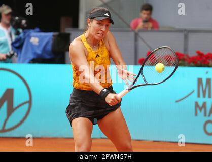 Madrid, Espagne. 30. April 2023. Jessica Pegula aus den USA bei den Mutua Madrid Open 2023, Masters 1000 Tennis Turnier am 30. April 2023 bei Caja Magica in Madrid, Spanien - Foto Laurent Lairys/DPPI Credit: DPPI Media/Alamy Live News Stockfoto