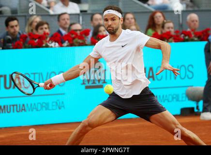 Madrid, Espagne. 30. April 2023. Igor Dimitrov aus Bulgarien bei den Mutua Madrid Open 2023, Masters 1000 Tennis Turnier am 30. April 2023 in der Caja Magica in Madrid, Spanien - Foto Laurent Lairys/DPPI Credit: DPPI Media/Alamy Live News Stockfoto