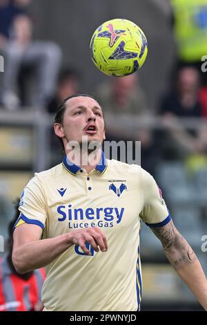 Cremona, Italien. 30. April 2023. Zini Stadium, Cremona, 30.04.23 Mailand Djuric (19 Hellas Verona) während des Spiels US Cremonese gegen Hellas Verona in der Serie A im Zini Stadium in Cremona, Italia Soccer (Cristiano Mazzi/SPP) Kredit: SPP Sport Press Photo. Alamy Live News Stockfoto