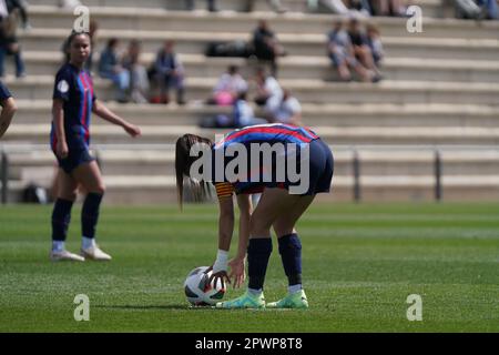 FC Barcelona B Femenino 3-2 RCDEspanyol Femenino Stockfoto