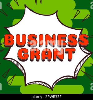 Konzeptionelle Darstellung Unternehmenszuschuss, konzeptionelle Strategien zur Fotobearbeitung erreichen Ziele Stockfoto