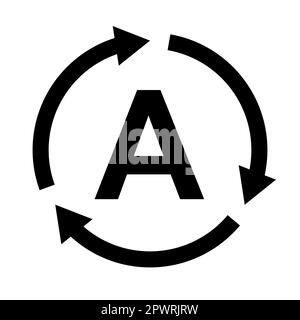 Vektor des Auto-Stopp-Start-Symbols schaltet automatisch den Motor des Fahrzeugs ab Schild für Grafikdesign, Logo, Website, soziale Medien, mobile App, BENUTZEROBERFLÄCHE Stock Vektor