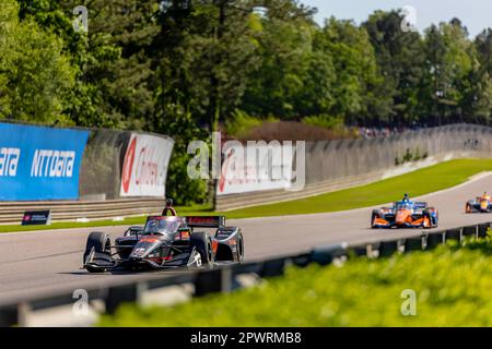 CHRISTIAN LUNGAARD (45) aus Hedensted, Dänemark, fährt während des Großen Preises der Kinder von Alabama Indy im Barber Motorsports Park in Birmingham AL durch die Kurven. Stockfoto