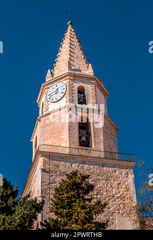 Außenansicht der Kirche Notre Dame des Accoules in Marseille, Frankreich. Stockfoto