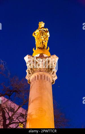 Das Monument des Mobiles in La Canebiere, dem französisch-preußischen Krieg von 1870 gewidmet. Stockfoto