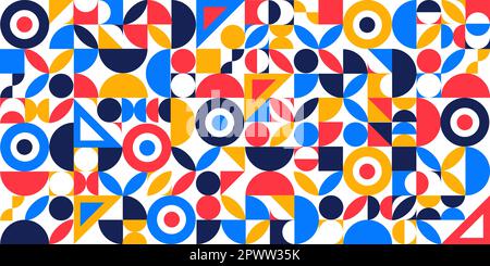 Plakat mit minimalistischem Bildmaterial für Geometrie Stock Vektor