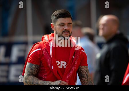 Rotherham, Großbritannien. 1. Mai 2023 Alex Mowatt von Middlesbrough während des Sky Bet Championship-Spiels zwischen Rotherham United und Middlesbrough im New York Stadium, Rotherham, am Montag, den 1. Mai 2023. (Foto: Trevor Wilkinson | MI News) Kredit: MI News & Sport /Alamy Live News Stockfoto