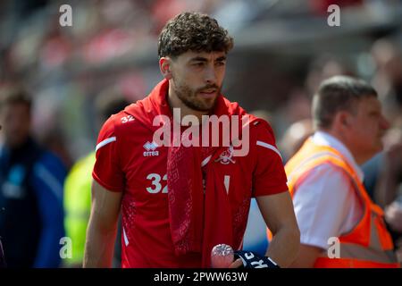 Rotherham, Großbritannien. 1. Mai 2023 Middlesbroughs Matt Crooks während des Sky Bet Championship-Spiels zwischen Rotherham United und Middlesbrough im New York Stadium, Rotherham, am Montag, den 1. Mai 2023. (Foto: Trevor Wilkinson | MI News) Kredit: MI News & Sport /Alamy Live News Stockfoto