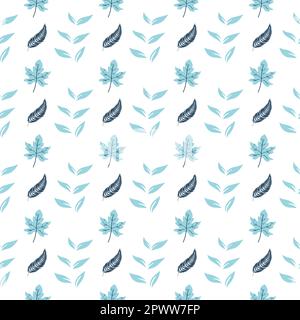 Abstraktes Leaves-Muster. Abstraktes Muster. Nahtloses Muster. Abstraktes Blumenmuster. Nahtloses Muster Stock Vektor