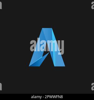 Anfangsbuchstabe A Logo-Designvorlage. Design-Elemente mit Buchstabe „A“-Logo-Symbol. Stock Vektor