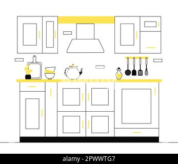 Kücheneinrichtung Stock Vektor