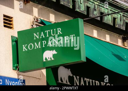 Göteborg, Schweden – September 20 2019: Logo des Outdoor-Stores Naturkompaniet. Stockfoto