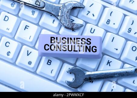 Inspiration zeigt Zeichen Business Consulting, konzeptionelles Foto verbindet die Praxis akademischer theoretischer Expertise Stockfoto