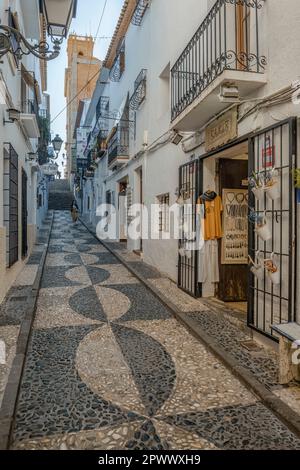 Kleine und charmante Altstadt, Labyrinth von Straßen und Treppen die Geschichte der Stadt Altea und ihrer schönsten Ecken, Alicante, Spanien, Europa Stockfoto