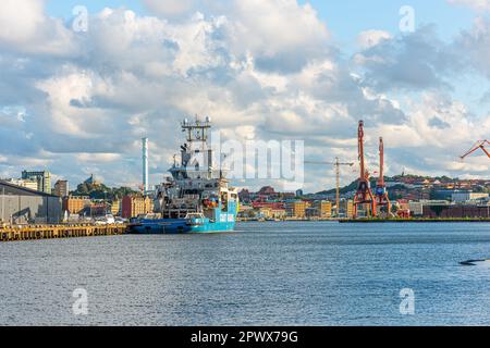 Göteborg, Schweden - August 24 2020: Küstenwache KBV 001 Poseidon IMO 9380441 im Hafen von Göteborg. Stockfoto
