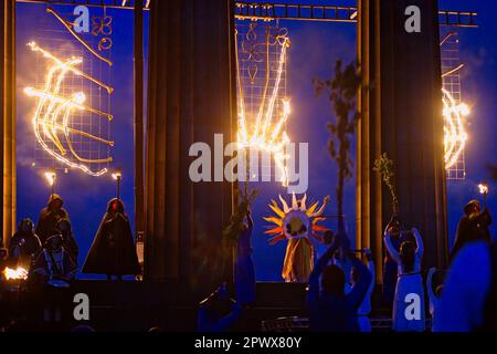 Beltane Fire Festival, Edinburgh Stockfoto