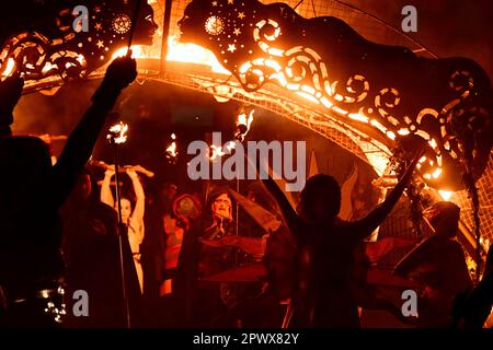 Beltane Fire Festival, Edinburgh Stockfoto