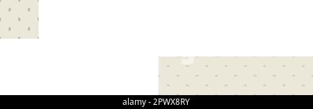 Eigenartiges Lino-Schnitt-Motiv-Vektormuster für Blattsplitter. Nahtlose Dekoration eines skurrilen Blattdesigns für den hintergrund von scandi. Stock Vektor