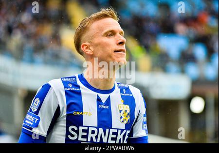 Göteborg, Schweden. 01. Mai 2023. Oscar Wendt von der IFK Göteborg während des Spiels im Allsvenskan zwischen Göteborg und Norrköping in der Gamla Ullevi in Göteborg am 1. Mai 2023 Kredit: RTC FOTO/Alamy Live News Stockfoto