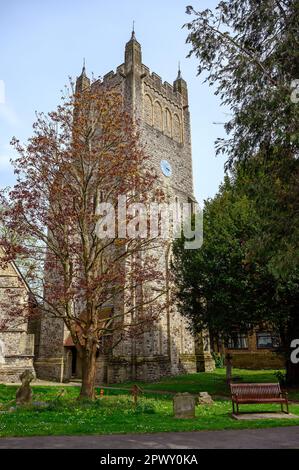 Kirche der Verkündigung in Chislehurst, Kent, Großbritannien. Diese 1870 erbaute Kirche befindet sich in der Chislehurst High Street im Stadtteil Bromley Stockfoto