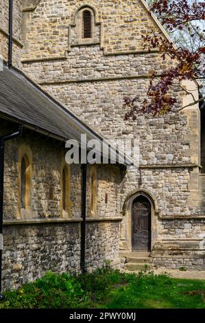 Kirche der Verkündigung in Chislehurst, Kent, Großbritannien. Diese 1870 erbaute Kirche befindet sich in der Chislehurst High Street im Stadtteil Bromley Stockfoto