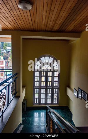 Lachung ist eine Stadt- und Bergstation im Nordosten von Sikkim, Indien. Es liegt im Nord-Sikkim-Viertel nahe der Grenze zu Tibet. Stockfoto