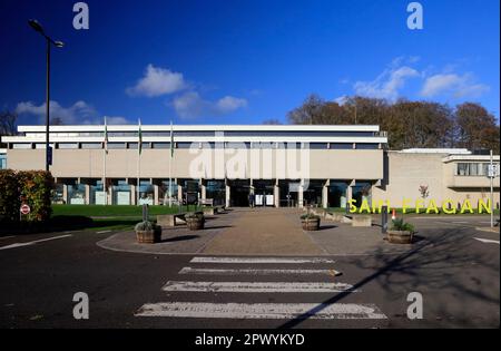 St. Fagans National Museum of History Haupteingang und Schild Cardiff. 2023 Stunden Stockfoto