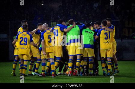 Frosinone, Italien, 01. Mai 2023, esultanza Frosinone Calcio, Francesco Paris/Alamy Live News Stockfoto