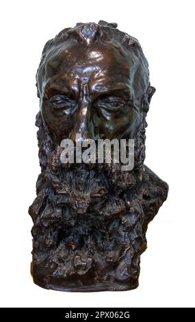 Büste von Rodin, von Camille Claudel, Rodin Museum, Paris, Frankreich Stockfoto